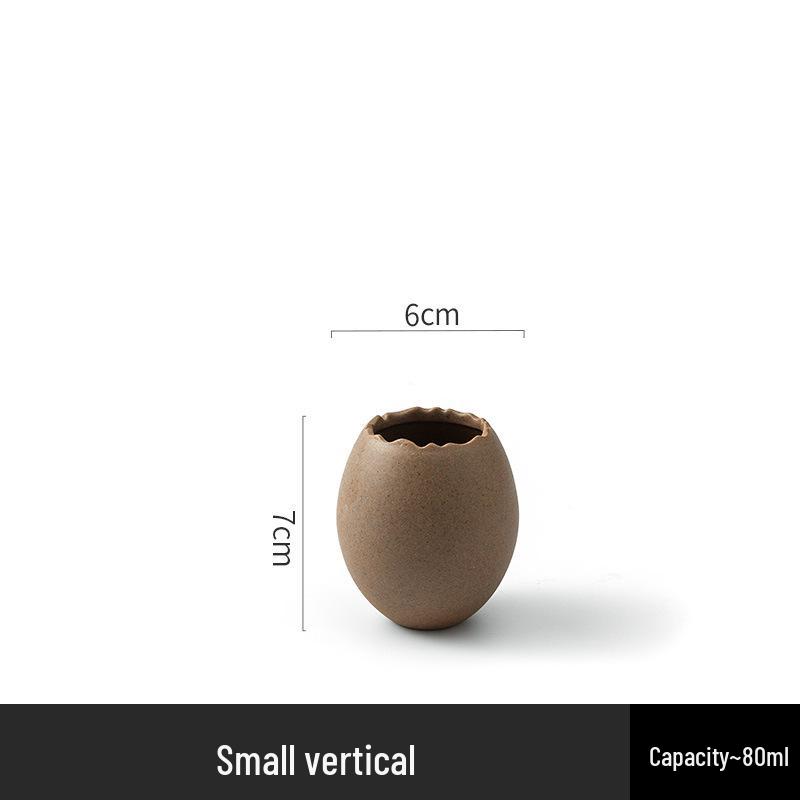 Creative Ostrich Eggshell Dessert Bowl - Unique Ceramic Tableware for Cold Drinks & Barbecue