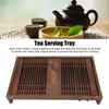 Kungfu Tea Tray Chinese Gongfu Tea Tray Drainage Water Storage Wood Tea Table with Drain Pipe