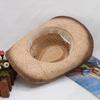 Independent Station Large Brim Raffia Summer Men'S And Women'S Cowboy Hats Sunshade Breathable Crimped Straw Hats