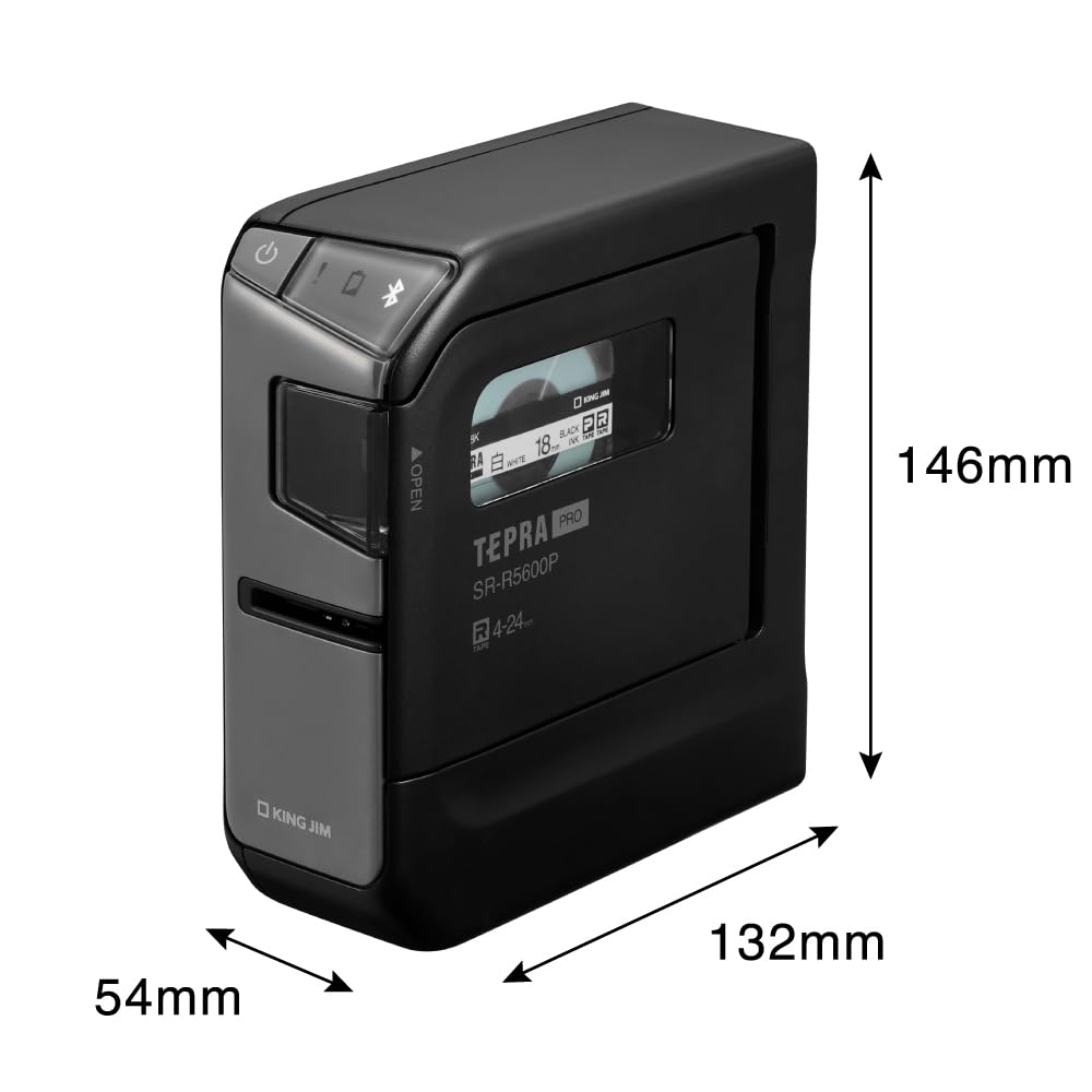 King Jim Tepra PRO Label Printer for PCs and Smartphones Label (SR-R5600P) (Compatible Width 4-24mm)