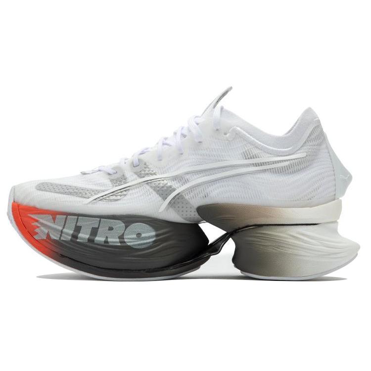Puma Fastroid Nitro 'White Silver Cherry Tomato' (Unisex) White / Silver / Cherry Tomato Running Shoes 379068 04