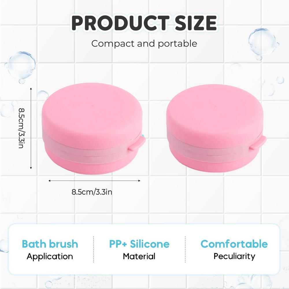 Shower Scrubber for Body Soft Handheld Cleansing Skin Brush Silicone Body Brush for Sensitive All Kinds Of Skin Women Men Adults