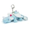 Jellycat Sky Dragon Bag Charm Baby Blue White Wings Soft Plush Keychain