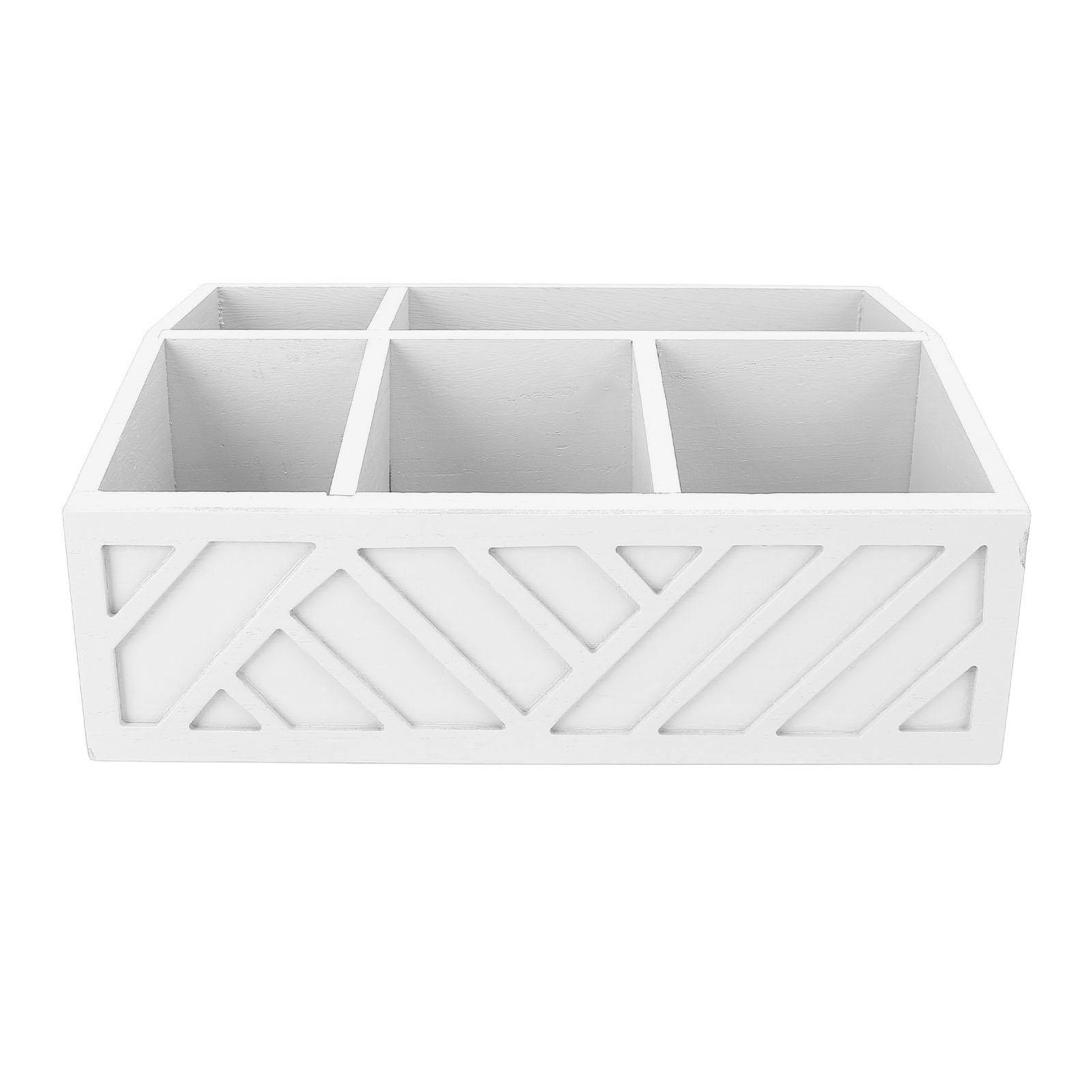 Органайзер для чайных пакетиков Многофункциональный деревянный разделенный держатель для чайных пакетиков для кофейных капсул бумажных стаканчиков белый белый 2150₽