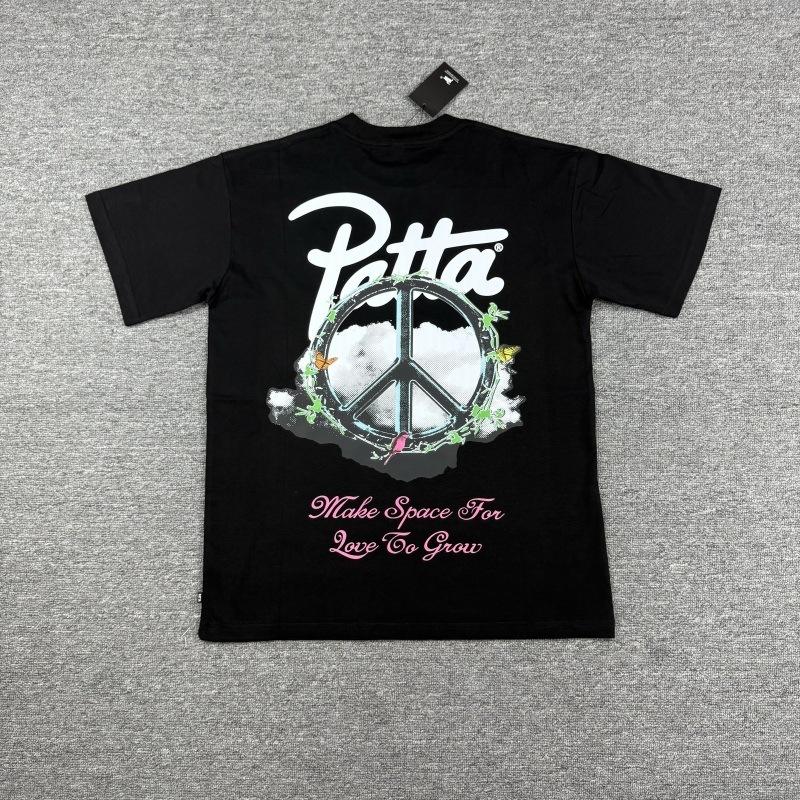 Cross-border trendy brand PATTA European and American street creative fun printing men's and women's casual loose short-sleeved collection T-shirt 