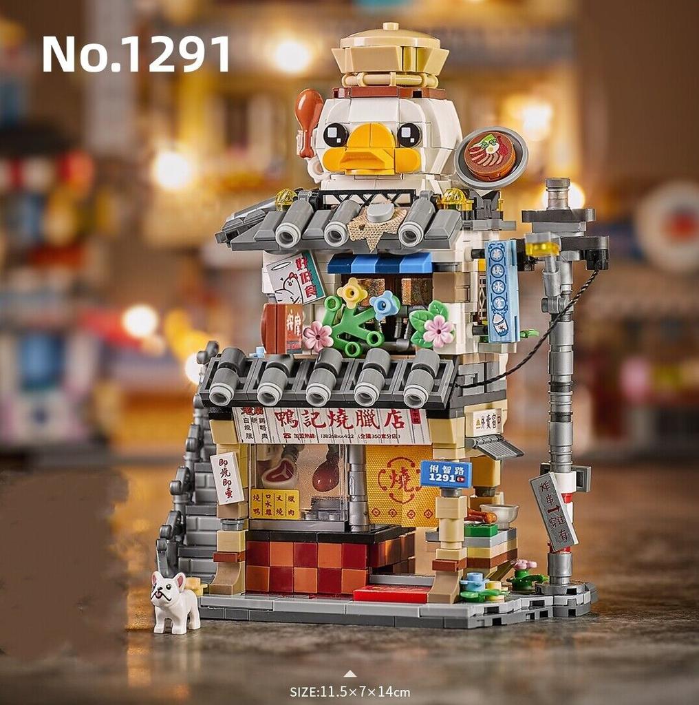 LOZ 1290 1291 1292 1293 mini Blocks Teens Building Toys Girls Gift Food Street DIY Bricks Puzzle Home Decor Presents