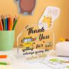Bus Driver Appreciation Gifts - Thank You School Bus Drivers Gift for Women Men, Acrylic Octagon Graduation Awards Table