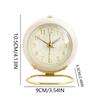 Minimalist Solid Color Living Room Bedroom Student Clock Creative Mini Cute Round Metal Alarm Clock