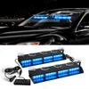 2-in-1 32 LED Car Strobe Lights For Emergency Flash Warning Lamp Windshield Bar Red Blue Amber White Waterproof Auto Assembly