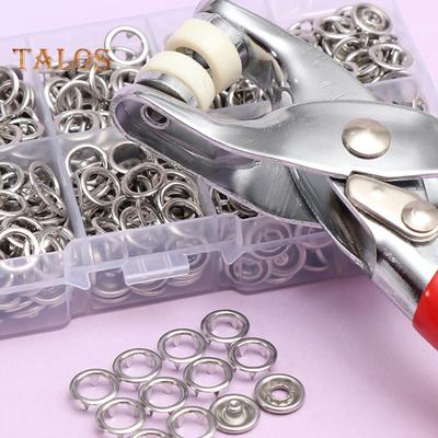1 Set Metal Snap Button Kit with Fastener Pliers Press Tool DIY Crafts Garments Clothes Sewing Multi-functional Button Snap Fastener Replacement