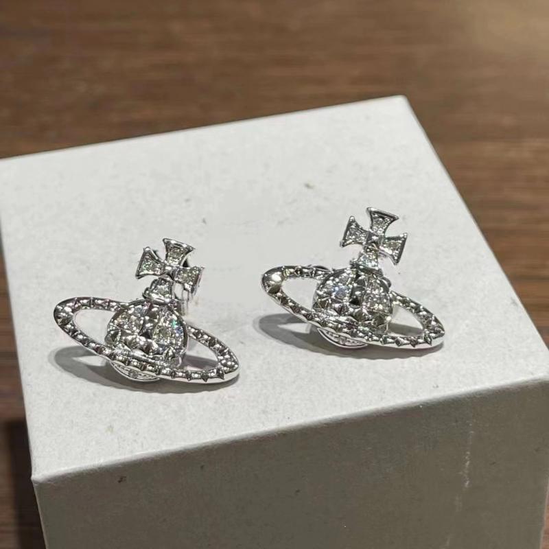 Leichter Luxus Minimalistischer Stil Saturnförmige Ohrstecker für Damen Personalisierte Ohrringe Party Schmuck Geschenk