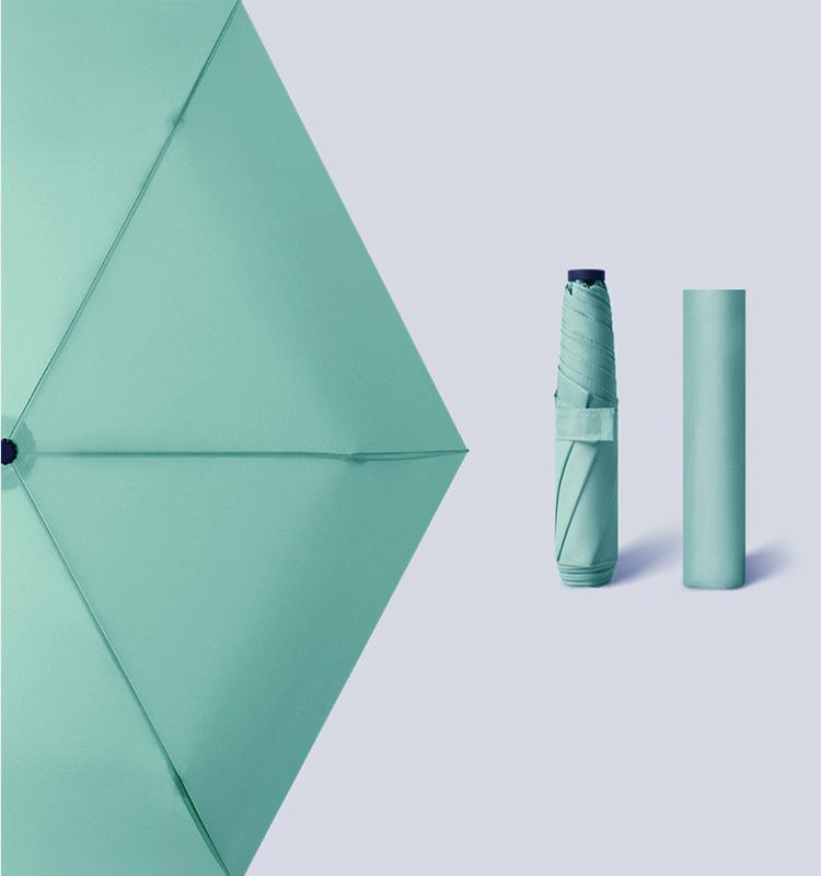 Ultra Light Feather Umbrella Carbon Fiber Portable Fold Pencil Umbrella Anti-UV Waterproof Women's Travel Mini Sunshade Umbrella
