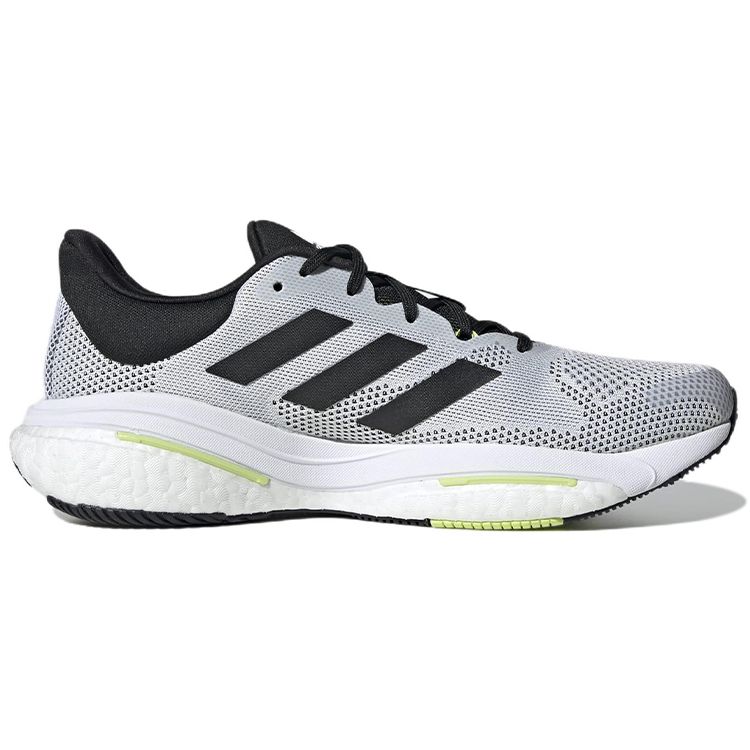 Adidas SolarGlide 5 White Pulse Lime Men Sneakers Cloud-White Core-Black GX5472