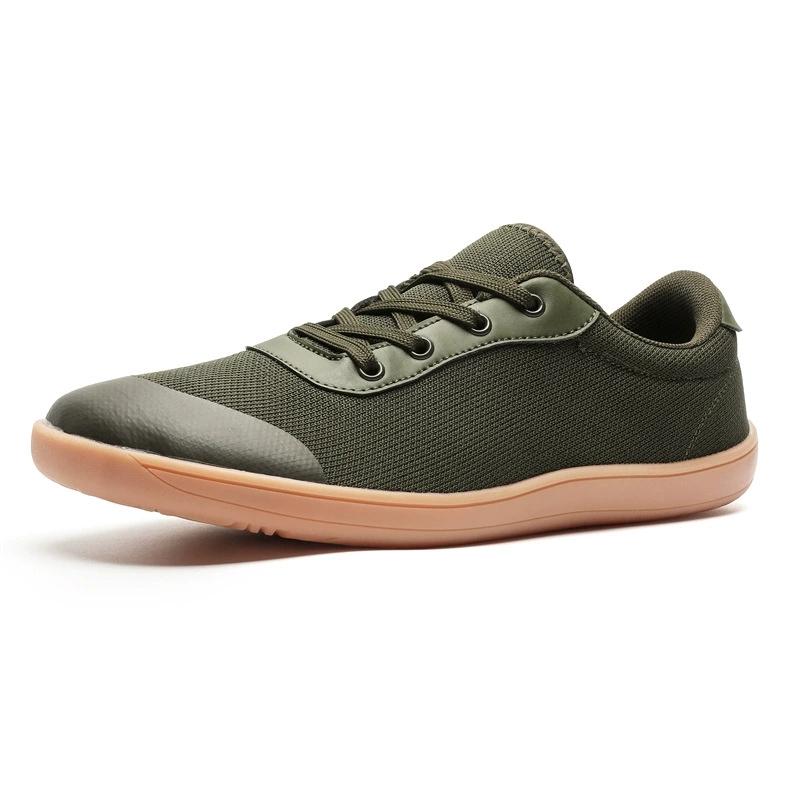 

New Men s Casual Wide Barefoot Shoe Unisex Trail Running Non-Slip Minimalist Walking Shoes Fashionable Breathable Men s Sneaker 37 армия зеленый