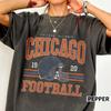 Comfort Colors Chicago Football Vintage Style Shirt, Retro Chicago Football Shirt, Chicago Fan Gift Game Day