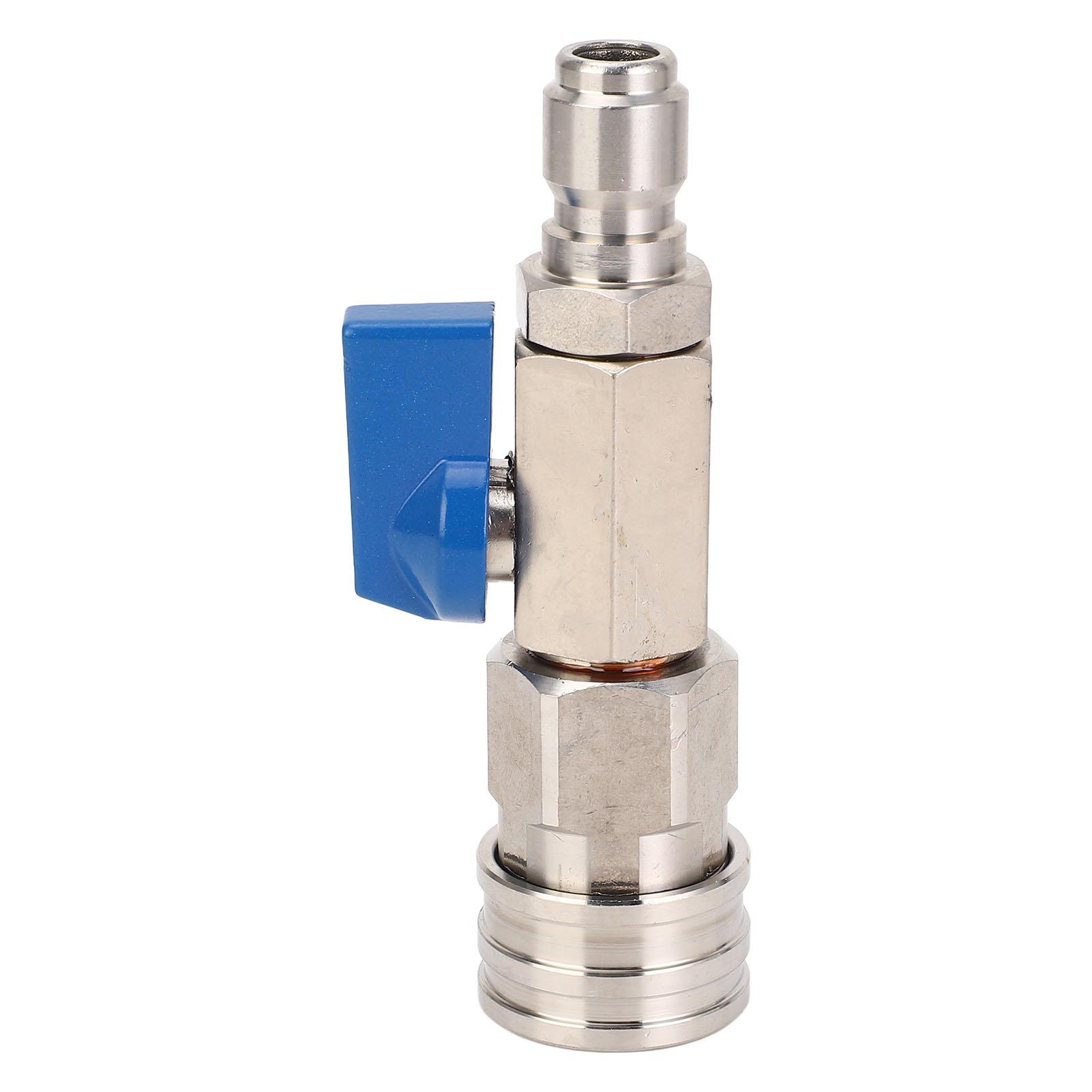 

High Pressure Washer Ball Valve Stainless Steel 4500PSI 3/8 Inch Quick Connect Ball Valve for Power