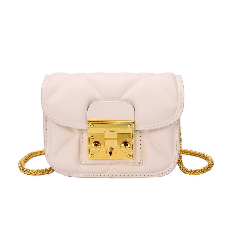 

Mini small bag 2025 new fashion square lock diamond chain crossbody change bag small bag women s small square bag белый