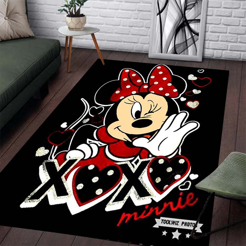 

Colorful Minnie Pattern Carpet - Slip-resistant Kitchen Mat, Outdoor Carpet, Home and Bedroom Decoration, Birthday Gift. 60x90cm