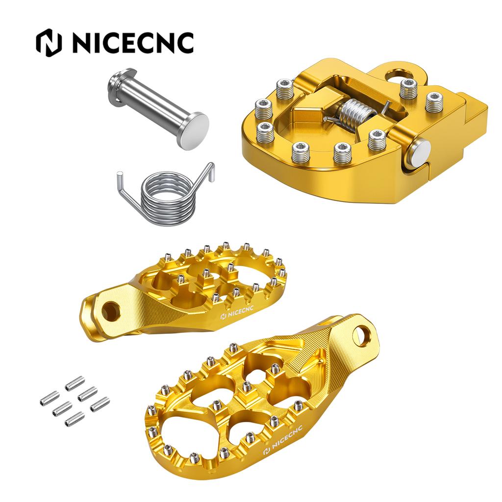 For Suzuki DR-Z400S 2000-2024 DR-Z400SM 2005-2024 DRZ400 S SM Enlarged Foot Pegs Footrest & Folding Brake Pedal Extension Plate