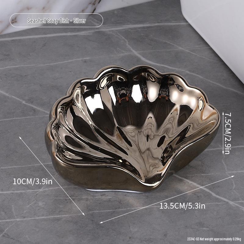 Luminous Shell Night Light & Jewelry Tray: Bedside Lamp and Ornament