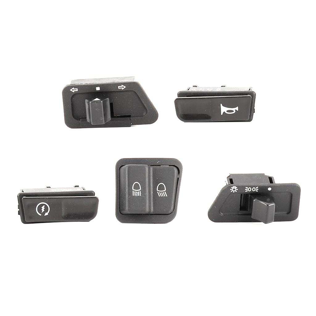 5pcs Motorcycle Starter High Low Beam HeadlightHorn Turn Signals Button Kit Fit for GY6 125CC