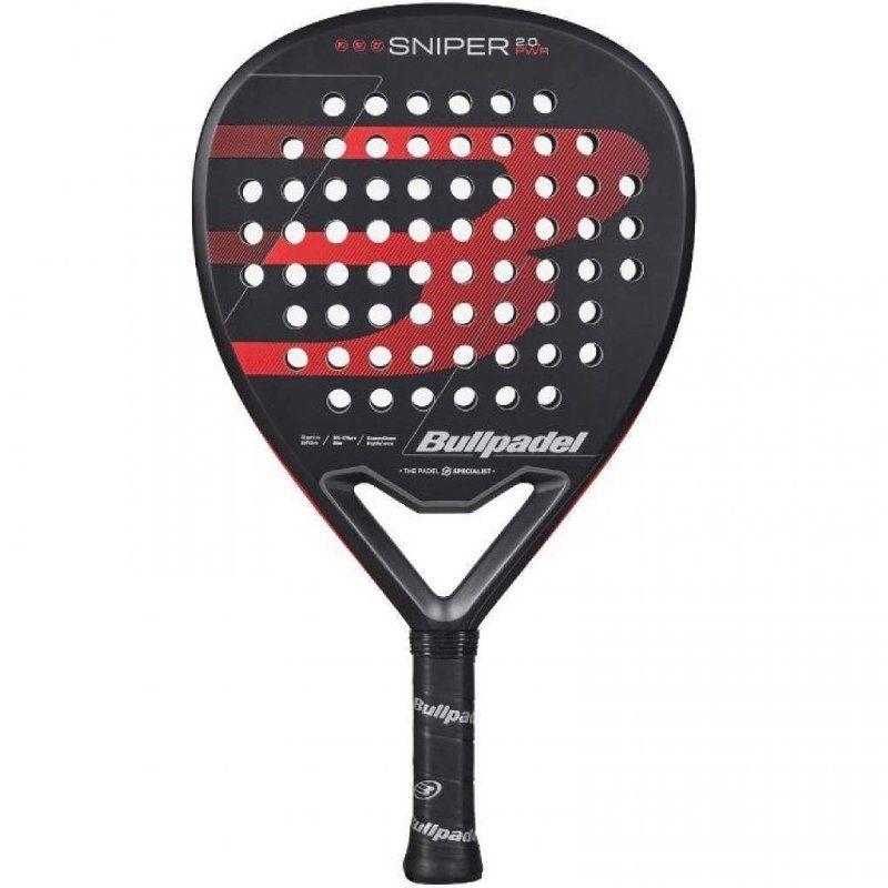 Bullpadel Sniper 2.0 Power Padel Racket 100% Carbon Black/Red