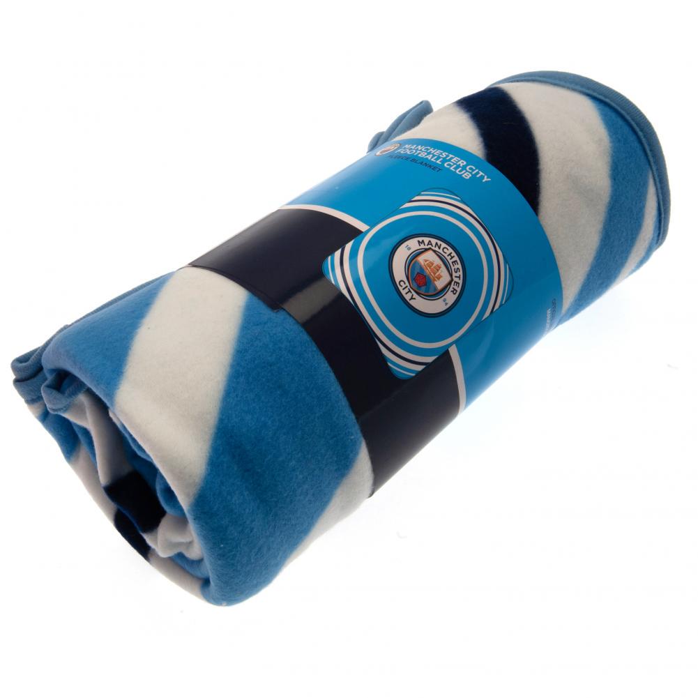 Manchester City FC Official PL Fleece Blanket