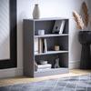 Bookshelf - Vida Designs - Cambridge - Grey Wood - 3 Shelves - Easy Assembly