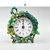 European Style Cute Fresh Green Peacock Desktop Clock New Mini Creative Clock Living Room Decorative Model Room
