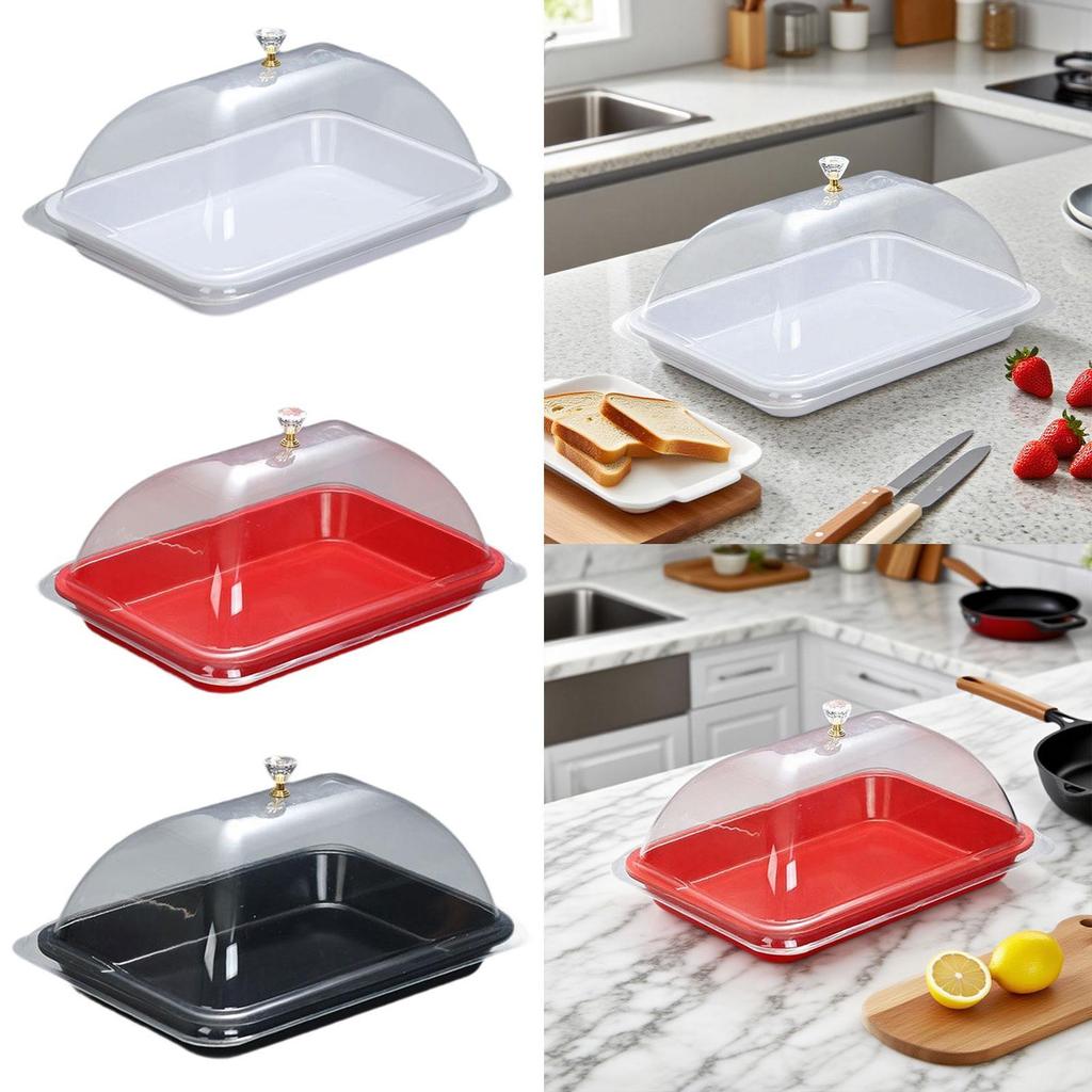 Cake Stand with Lid Cupcake Server Convenient Dustproof Versatile Elegant Food Cover for Cupcake Home Restaurant Party Kitchen