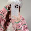 Korean-style Pink Glitter Bow Chain Case Suitable for iPhone 17 Pro Max, Apple 16, 15, 14 for Women, Trendy
