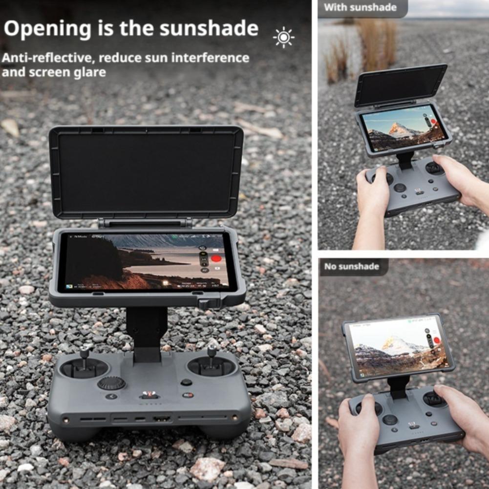 Case For DJI RC Pro 2 Remote Controller 2 in 1 Sunshade & Screen Protector - 270° Multi-angle Adjustable, Screen Sun Hood