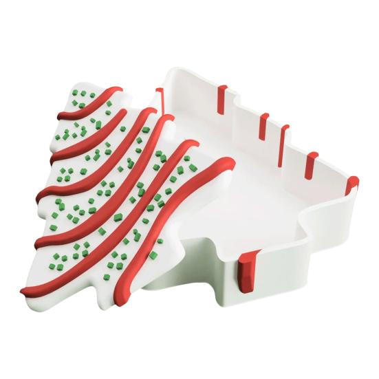 

Коробка для рождественской елки в форме дерева, контейнер для хранения тортов из смолы