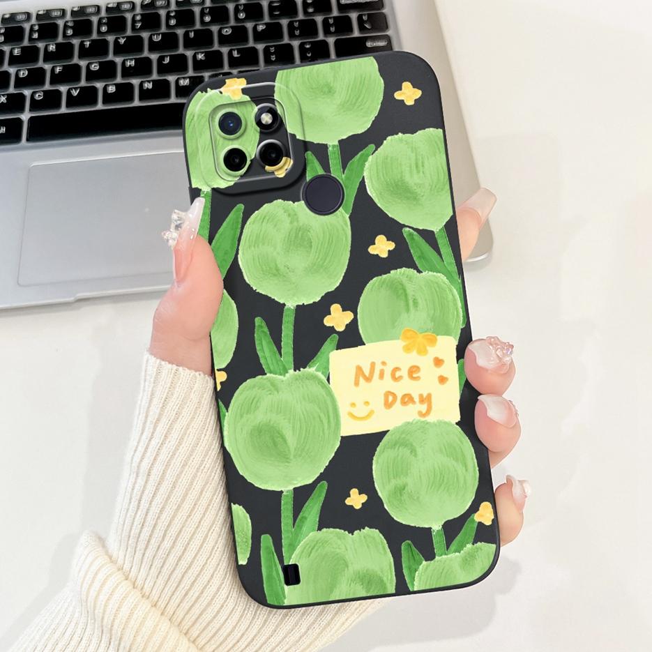 For Realme C21Y C25Y Case Luxury Candy Painted Cover Shockproof Phone Case For Realme C21 C 21 Y RealmeC21Y RealmeC25Y Soft Bags