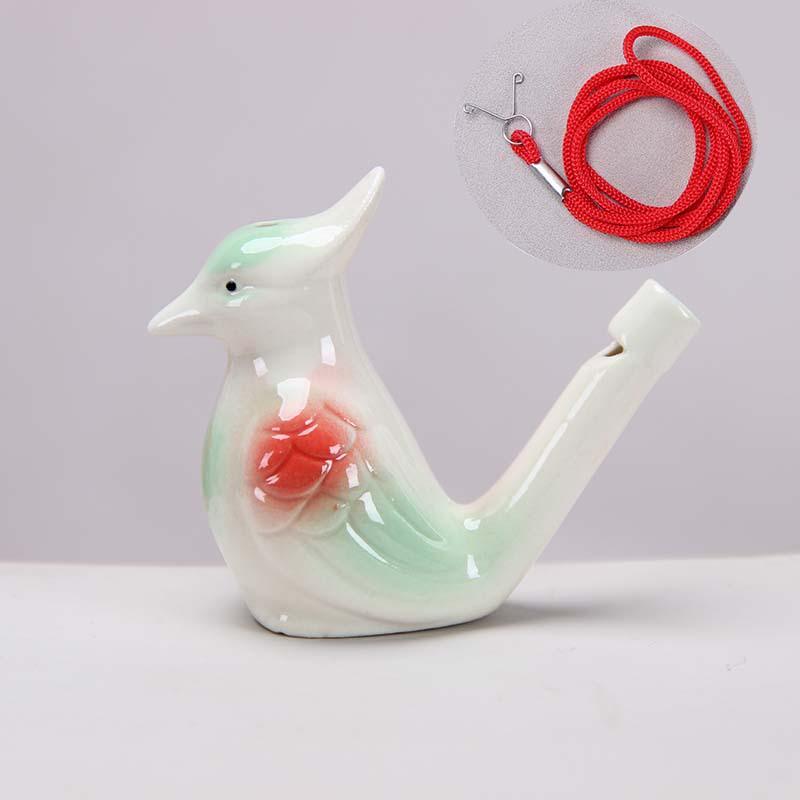 Keramisk Vattenfågel Ocarina Visselpipa - Barns Musikinstrument & Turist Hantverk