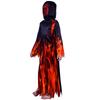 Kinder Halloween Flammen-Kobold Robe Cosplay Bühnenparty Kostüm, Kinder Sensenmann Performance Kostüm