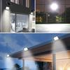 Outdoor Waterproof LED Solar Power Human Body Induction Lights Garden Wall Lamp Remote Control