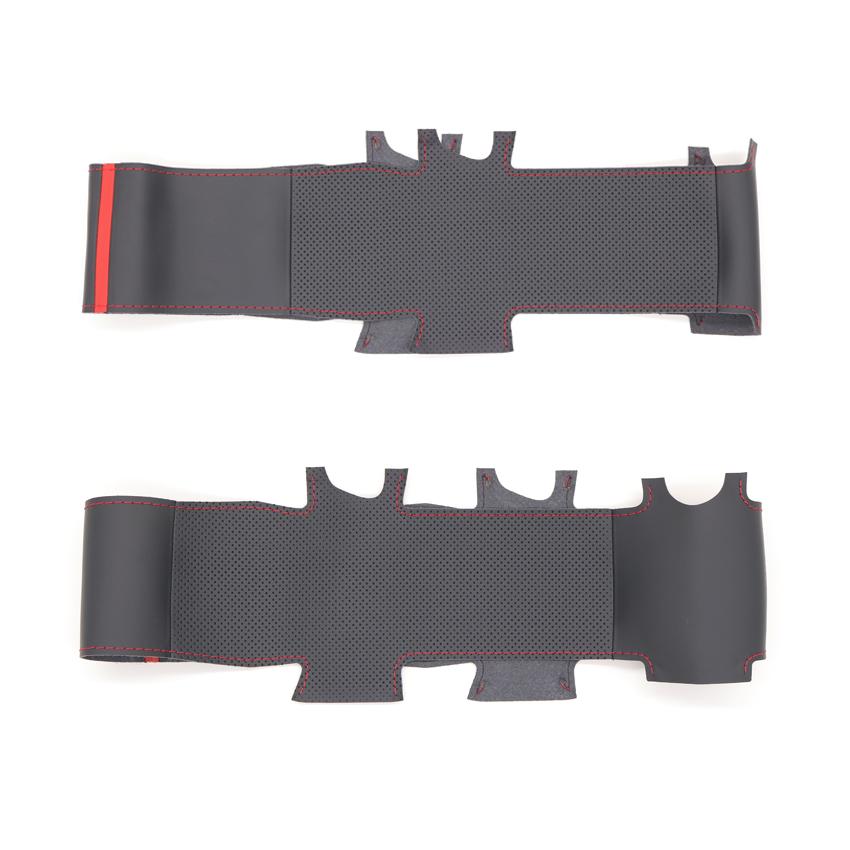 Black Faux Leather Hand-stitched Car Steering Wheel Cover for Alfa Romeo 159 2006-2012 Brera Spider 2006 2007 2008 2009-2011