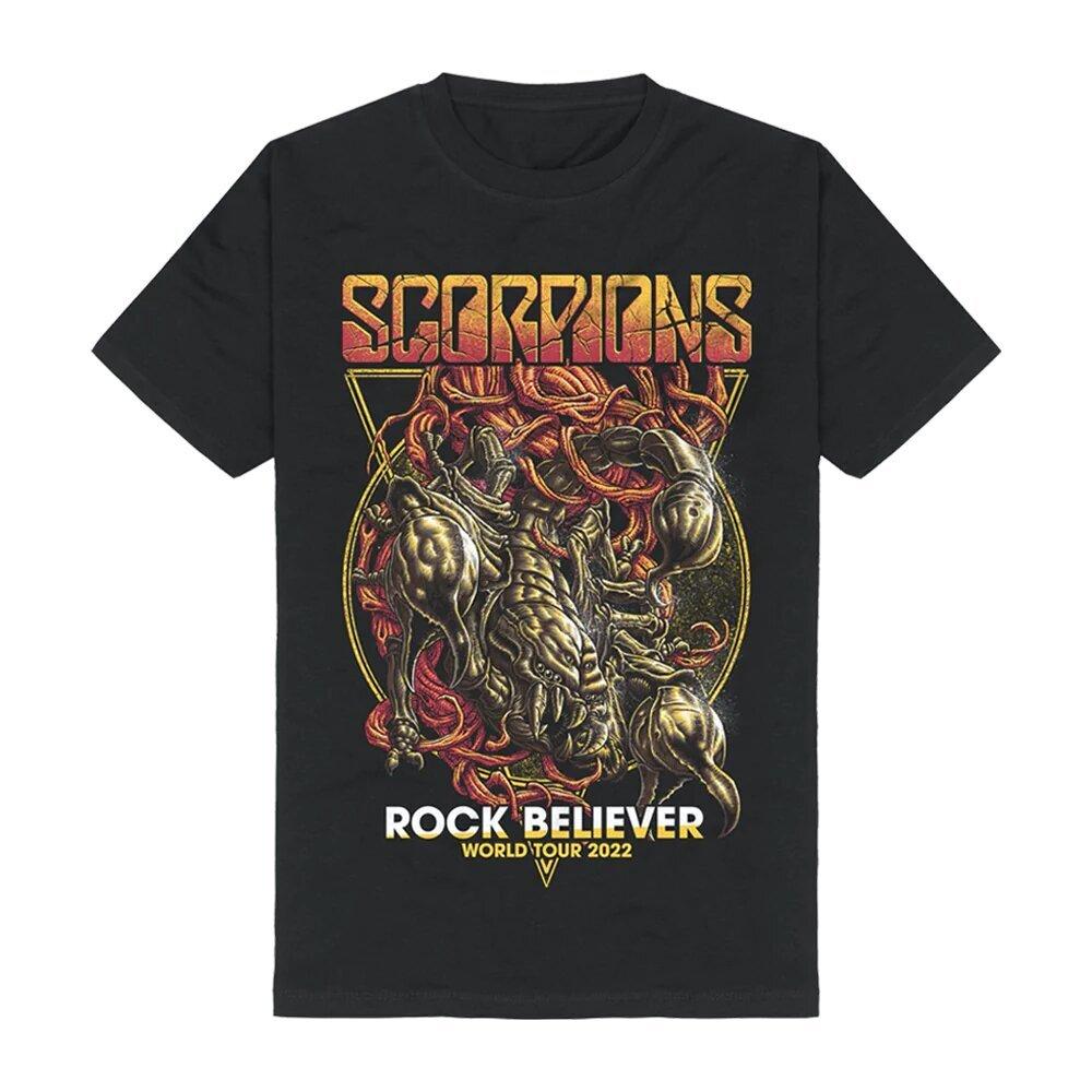Хлопковая футболка Scorpions Rock Believer World Tour Рудольф Шенкер Унисекс футболка S