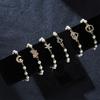 Trendy Imitation Pearl Hollow Cross Bracelets For Women Classic Rhinestone Infinity Star Moon Butterfly Heart Bracelet Jewelry