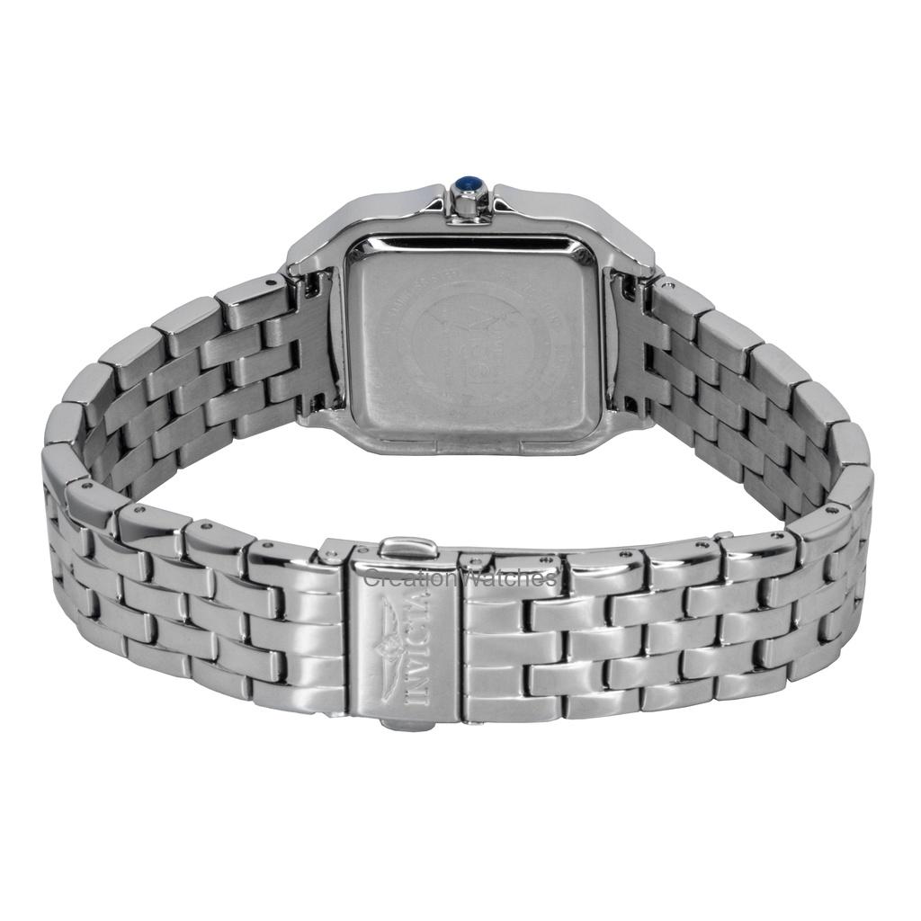 INVICTA Ceas de damă Angel Oțel Inoxidabil Cristal Cadran Argintiu Cuarț 48994