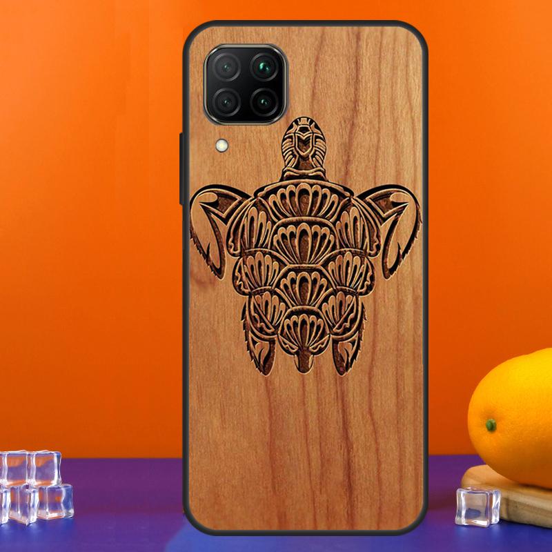 Turtle Wood Pattern For Huawei Nova 7i 8i 11i 12i 12s 9 10 SE Y91 Y90 Y60 Y70 Y72 Y61 P30 P40 Lite P60 Pro Case