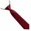 SMOOTH Children' TIE for Boys with Elastic Band for Children ELASTIC Narrow BURGUNDY