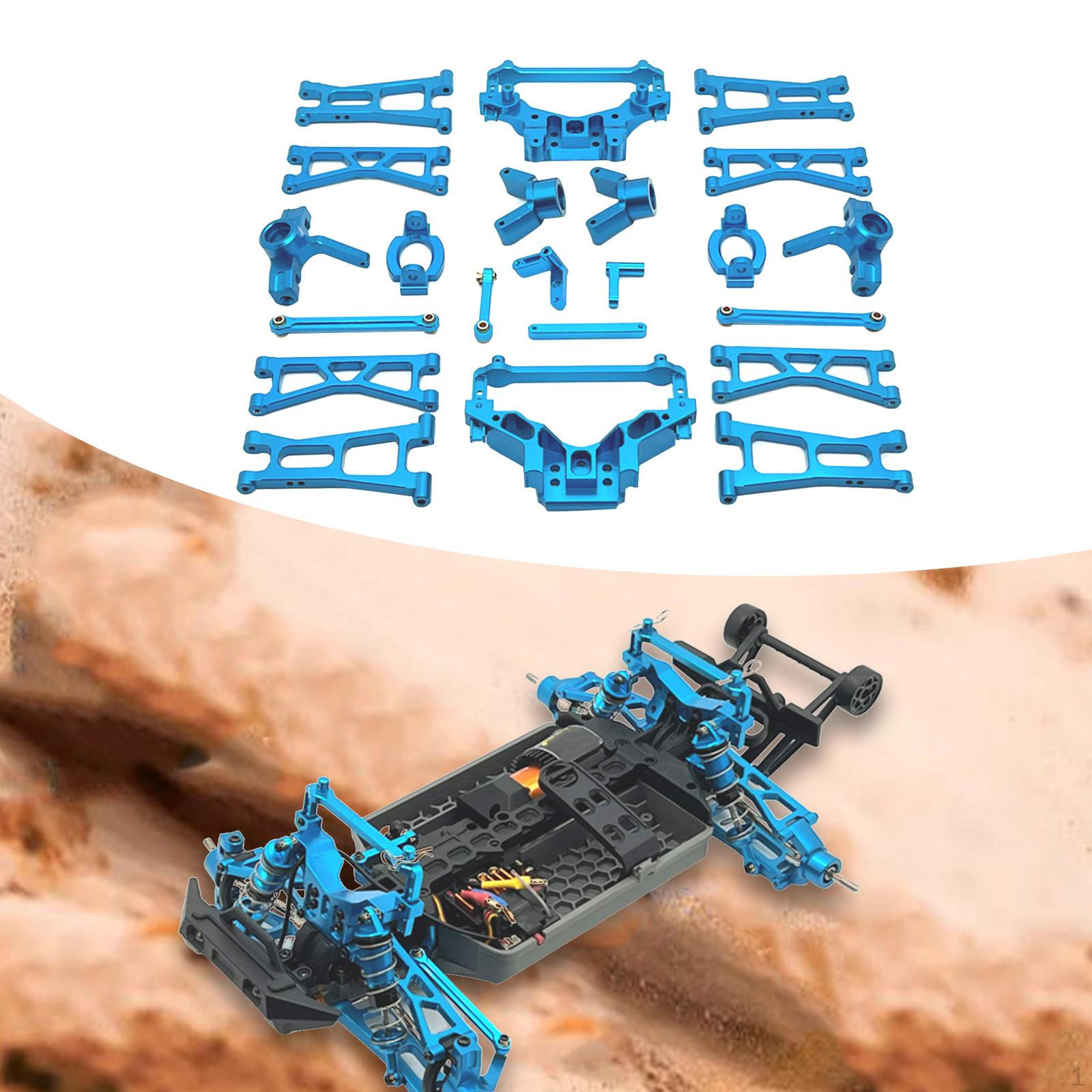 

1/14 RC Car Металеві деталі аксесуар Практичні професійні алюмінієві набори Вантажівки сірий колір