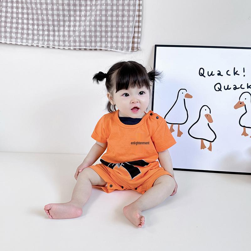 Infant Cotton Summer Cartoon Goku Romper - Cute & Lightweight Newborn Outfit