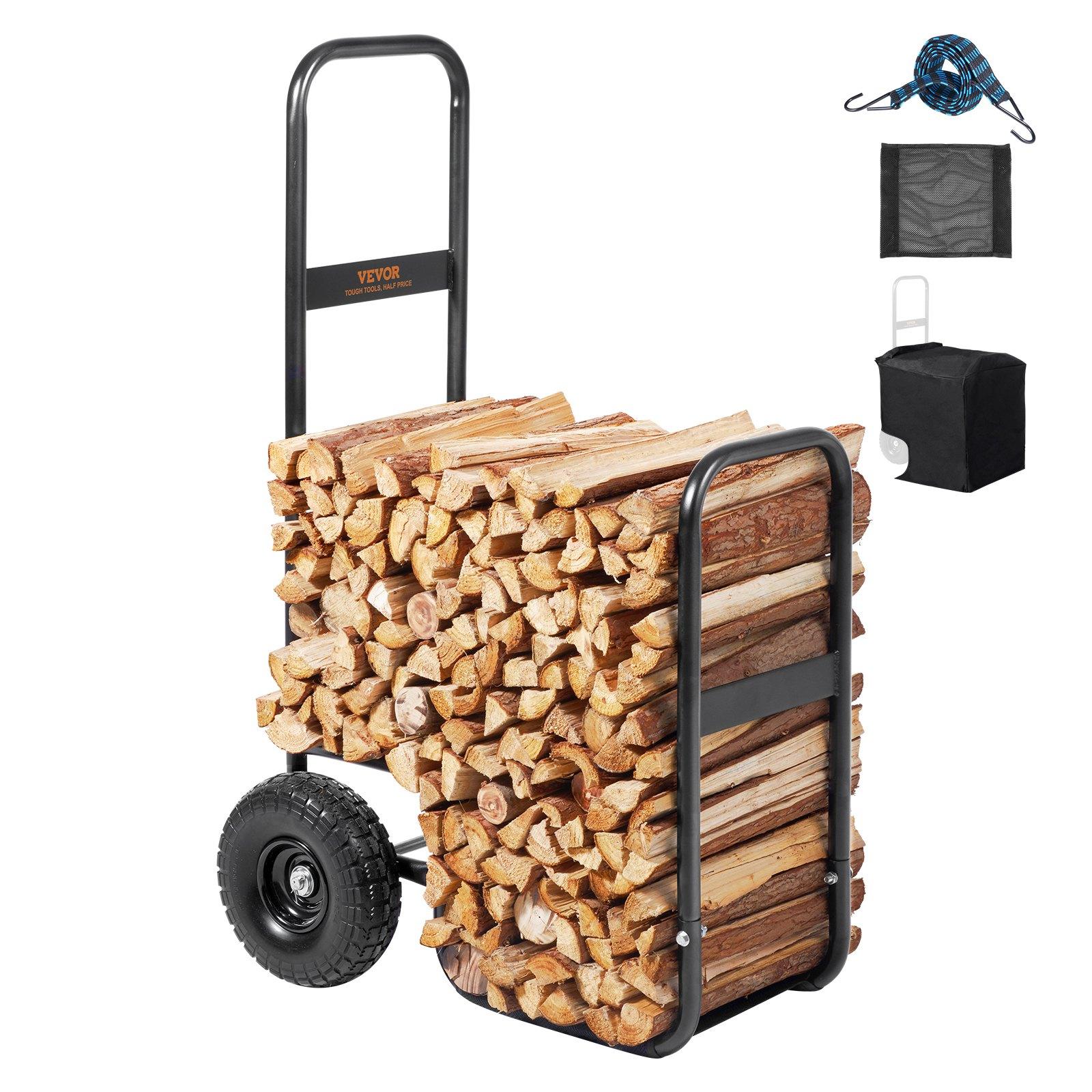 VEVOR Firewood Log Cart, 113.4