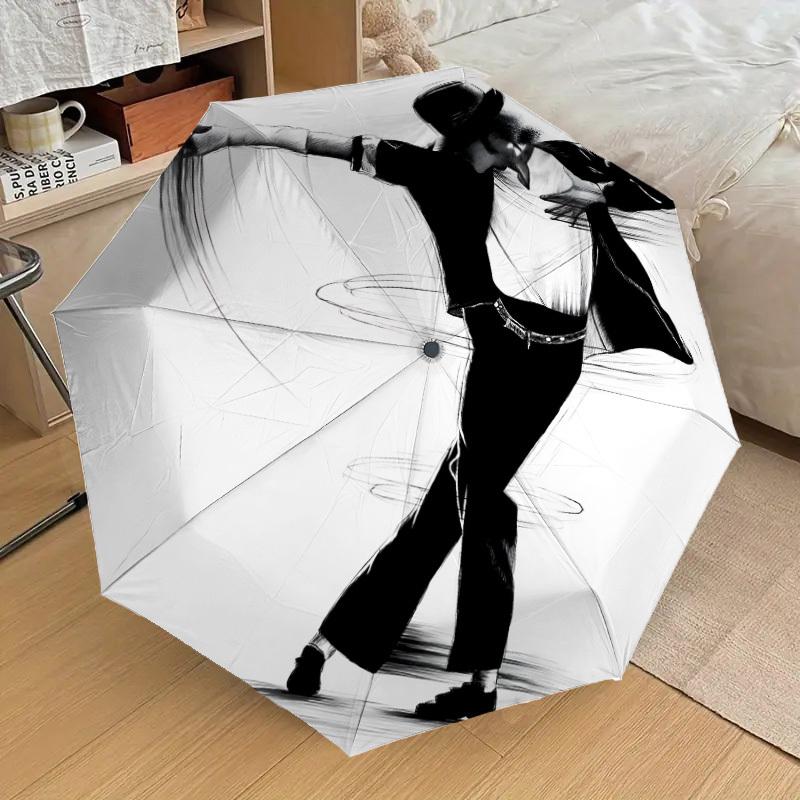 

1pc Michael Joseph Jackson Dance Icon Automatic Folding Umbrella, Portable Collapsible Design, Casual Outdoor Accessory L1127047