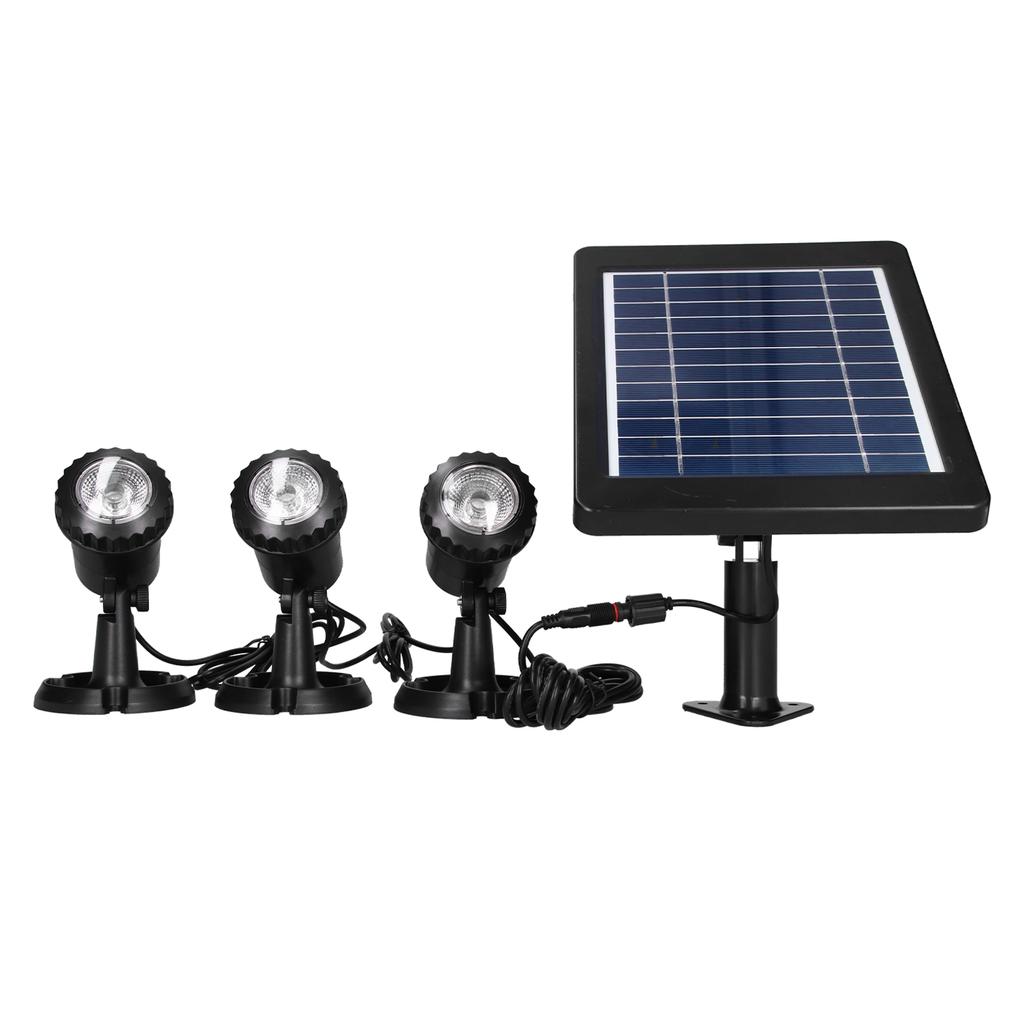 Solar Spotlight ABS Adjustable Waterproof Lighting Facilities for Courtyard Decoration IP68