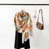180 * 90cm Summer Women'S New Medium To Long Scarf Shawl Breathable Sunscreen Fashionable Versatile Premium Silk Scarf