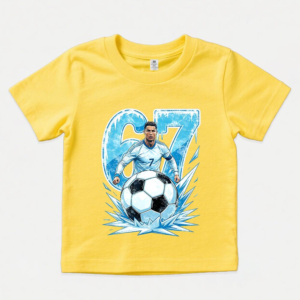 T-shirt Casual con Stampa per Bambini e Bambine Top Estivo Morbido e Comodo Manica Corta